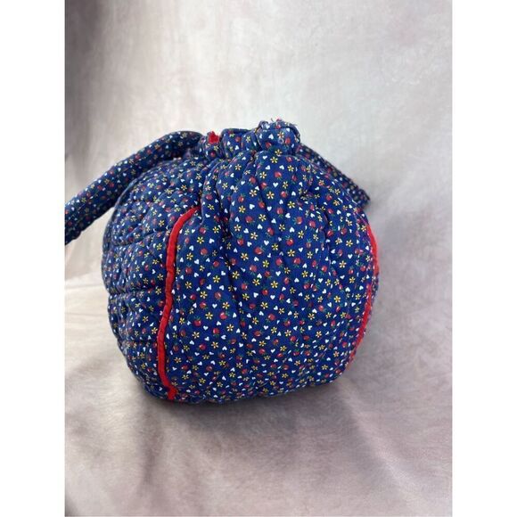 Vintage Patchwork Quilted Purse Handbag Sewing Bag - Picture 5 of 13